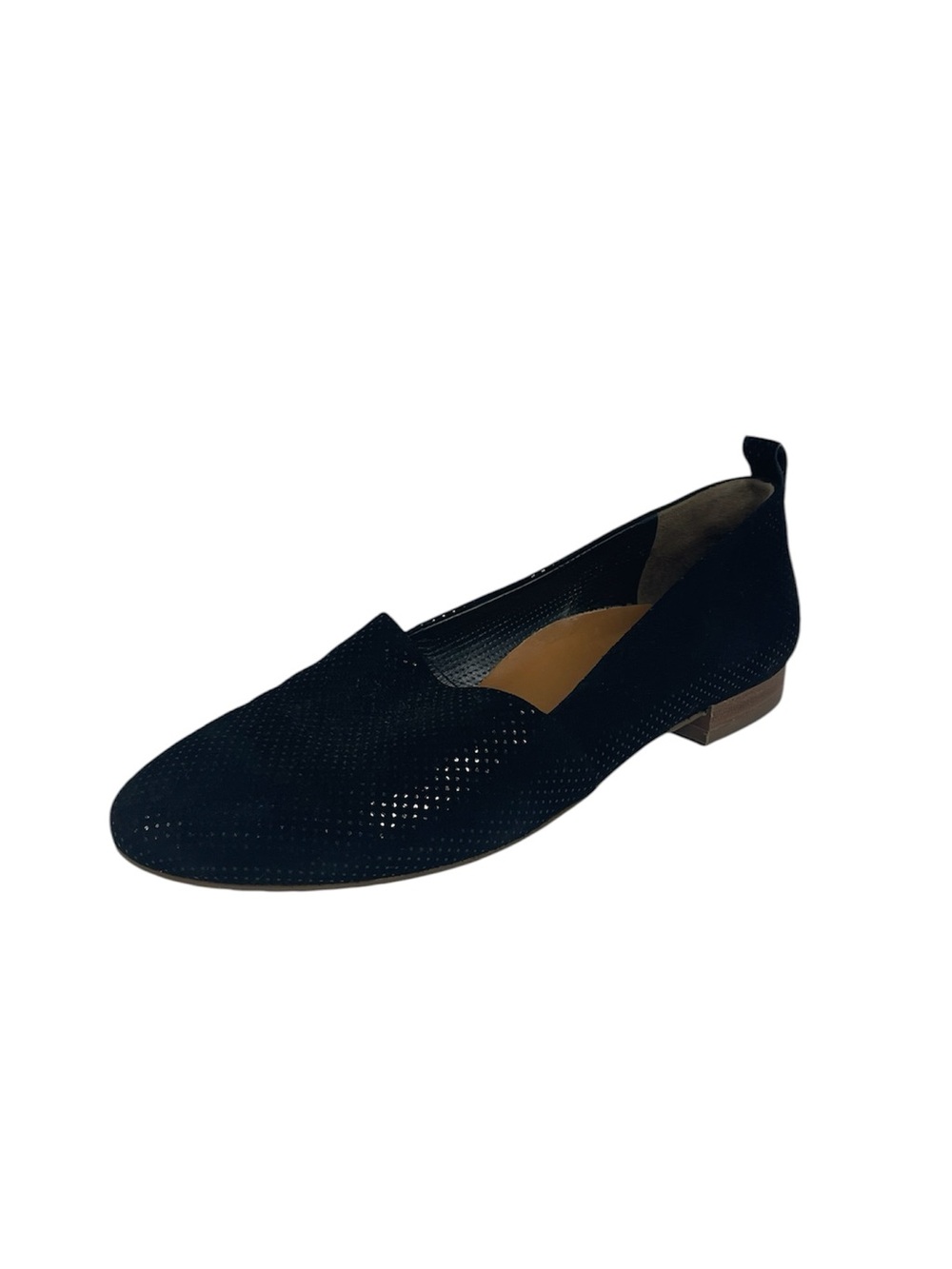Paul Green Lenny Suede Leather Ballet Flat Loafer Shoes Black Dots UK 4.5 US 7